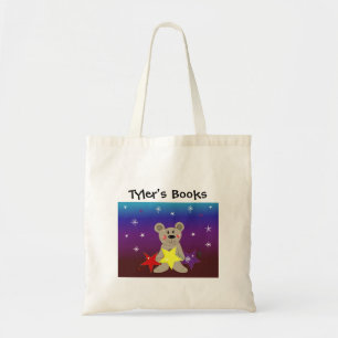 Teddybear with Stars Book Bag Tragetasche