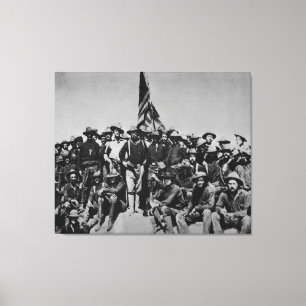 Teddy's Colts Teddy Roosevelt Rough Riders 1898 Leinwanddruck