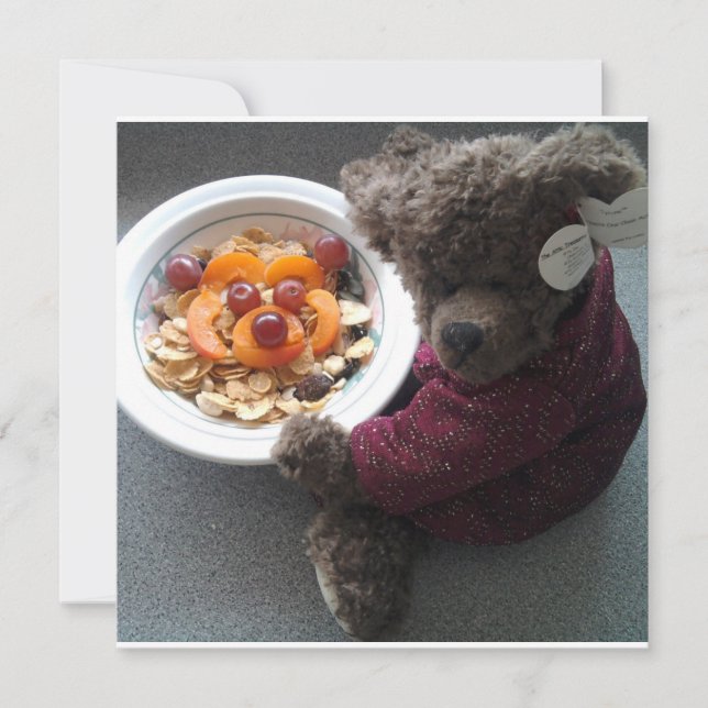 Teddys Einladung zum Portrait (Vorderseite)