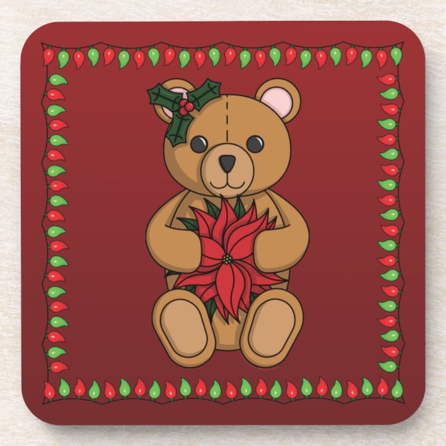 Teddy's Gift Square Untersetzer (Vorderseite)