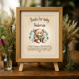 Teddys Märchenbuch Vintage Bücher Baby Poster