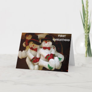 TEDDYS SAY MERRY 1. CHRISTMAS FEIERTAGSKARTE