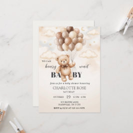 Teddys zum Warten Teddybär Baby Shower Einladungsk Einladung