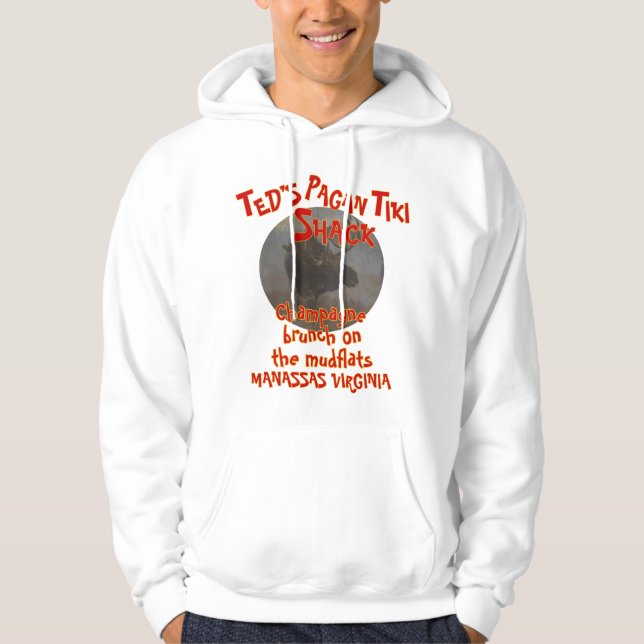 TED'S PAGAN TIKI SHACK MANASSAS VIRGINIA HOODIE (Vorderseite)