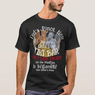 Ted's Pinot Noir Satans Chili Dog Tiki Bar T-Shirt