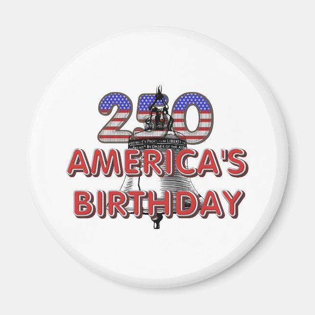 TEE Amerikas 250. Geburtstag Magnete (Vorne)