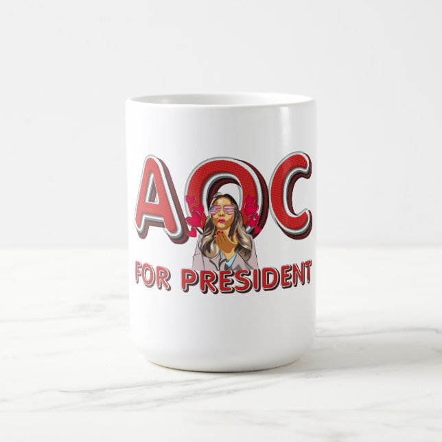 TEE AOC als Präsidentin Kaffeetasse (Mittel)