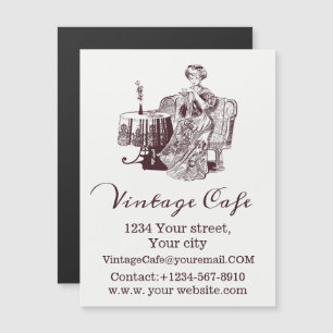 Tee aus Damengetränken Magnetkarte