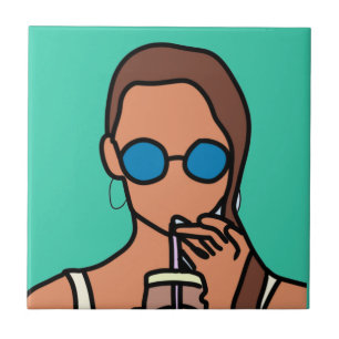 Tee aus dem Glas Fliese