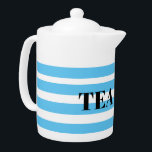 Tee aus Porzellan - Blue Hoops<br><div class="desc">Ich habe es verlassen,  damit Sie entweder den Text ändern,  ihn ganz abnehmen oder wie er ist verlassen.</div>