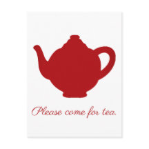 Tee aus rotem Teekessel