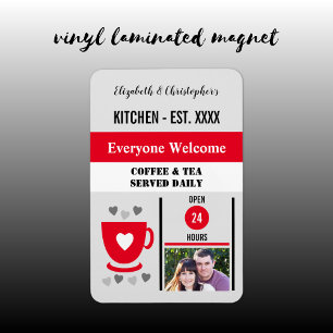 Tee aus Tee aus der Küche Foto Magnet