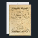 Tee aus Vintage Wedding 2 - Einladung<br><div class="desc">Das ist ein wunderschönes formales, elegantes kalligrafisches Hochzeitsladen-Set, das neue Kunst nutzt, um das Aussehen einer Vintagen Hochzeitseinladung zu reproduzieren. "Aged" Teefleckpapier bildet den Hintergrund zu einem sepia schokoladenbraunen, geätzten, wunderschönen, gekrümmten Bannern mit dem typografischen Stil des 19. Jahrhunderts und den kurvigen Worten "Deine Anwesenheit ist gefragt" und einem anderen...</div>