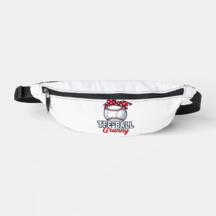 Tee Ball Oma Baseball-Schleife Vintage-Shirt_1 Bauchtasche