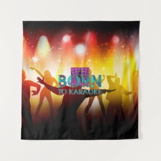 TEE Born to Karaoke Wandteppich