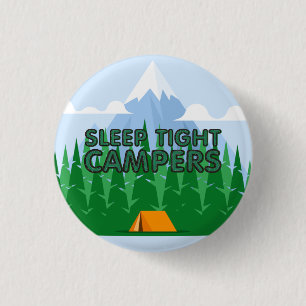 TEE Camper Schlaf Slogan Button