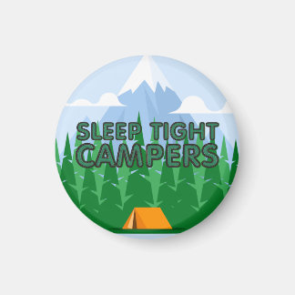 TEE Camper Schlaf Slogan Magnet