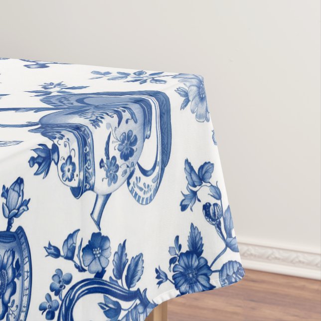 Tee Chinoiserie French Toile Du Jouy Pattern Tischdecke (Beispiel)