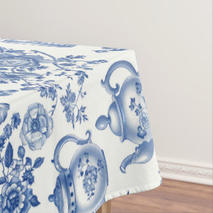 Tee Chinoiserie French Toile Du Jouy Pattern Tischdecke