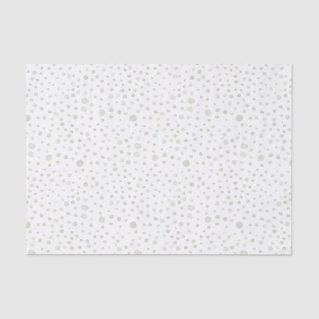 Tee Confetti Wasserfarbe Dots Tissue Seidenpapier (Vorderseite)
