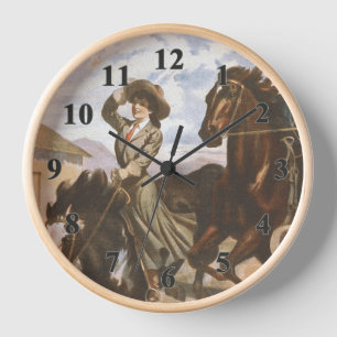 TEE Cowgirl Old School Uhr