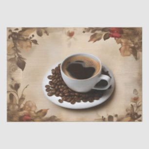 Tee-Cup-Decoupage / Seidenpapier