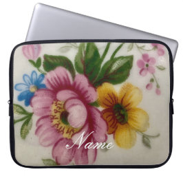 Tee Cup Floral Bouquet Laptopschutzhülle