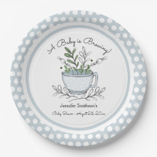 Tee-Cup Tea Party Babydusche Papierplatte Pappteller