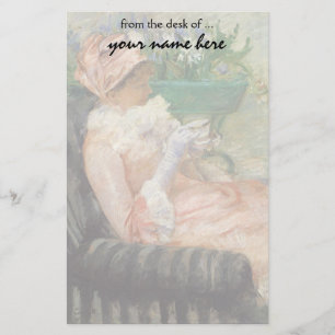 Tee-Cup von Mary Cassatt, Vintager Impressionismus Briefpapier