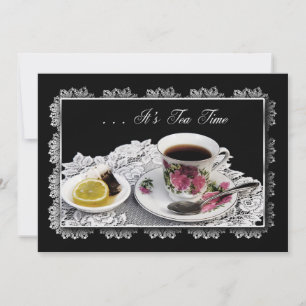 TEE-EINLADUNG - TEA TIME EINLADUNG