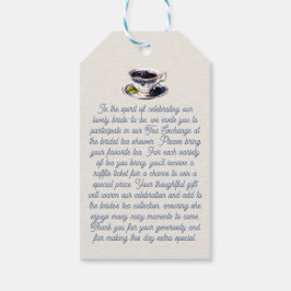 Tee-Exchange-Anforderungskarte - Teebeutel-Form Geschenkanhänger