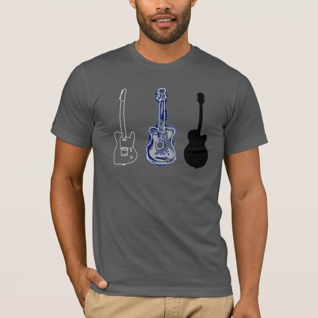Tee für Gitarre / 3 Gitarren (Vorderseite)