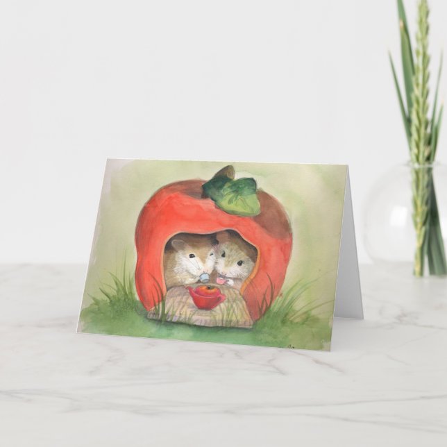 "Tee für" Karte des Gruß-zwei (Vorderseite)