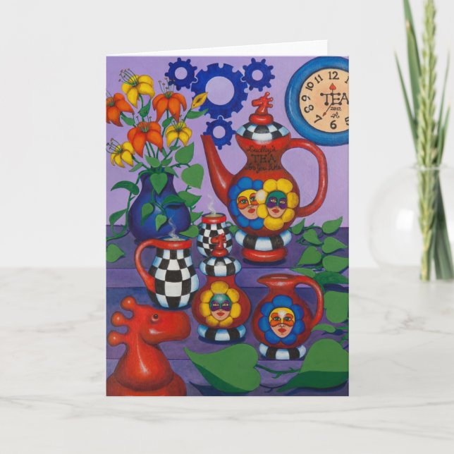 Tee für Sie u. mich Karte (Vorderseite)