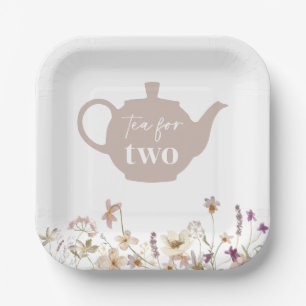 Tee für zwei Blüten Pappteller