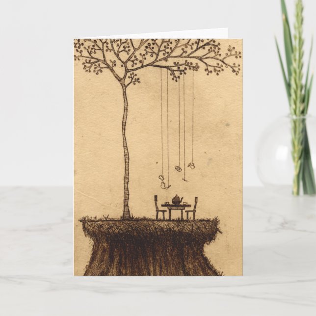 Tee für zwei karte (Vorderseite)