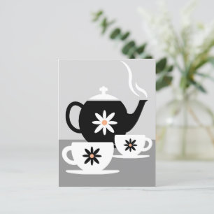 Tee für Zwei - Küche Postkarte