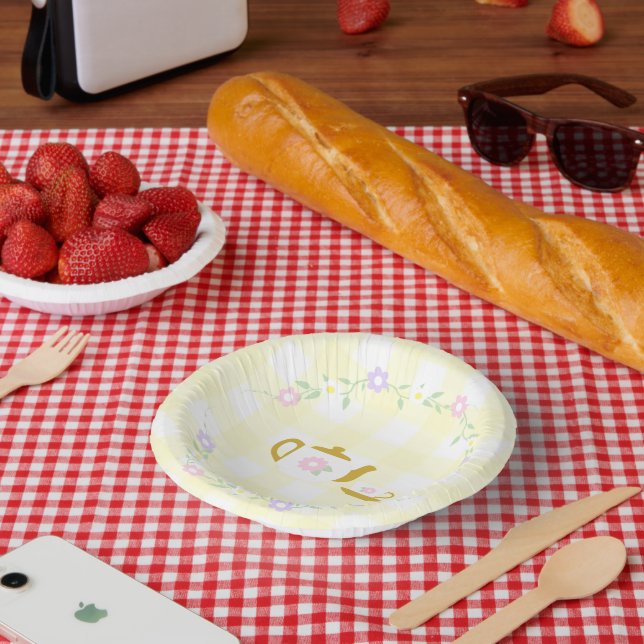 Tee für zwei Mädchen 2. Geburtstag Pappteller (Picknick)