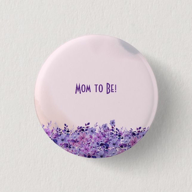 Tee für zwei Twins Mama zu sein Button (Vorderseite)