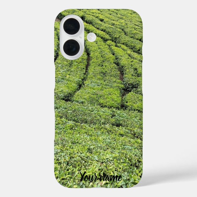 Tee-Gärten von Munnar auf Apple Iphone 16 Hülle (Rückseite)