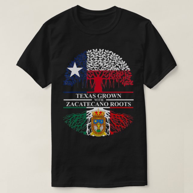 Tee gezüchtet mit Zacatecano Roots Zacatecas Roots (Design vorne)