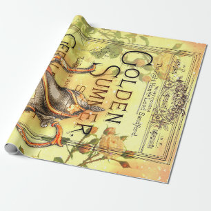 Tee Golden Summer Ephemera  Geschenkpapier