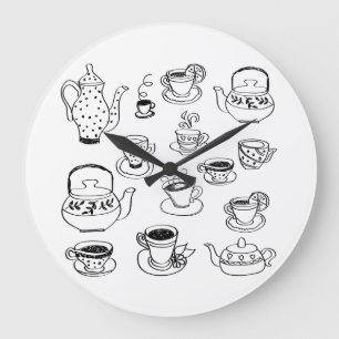 Tee Große Wanduhr