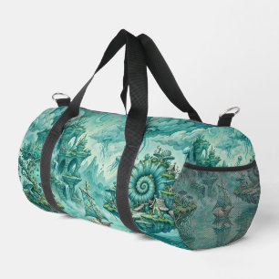 Tee Grün Seelandschaft Traum Surreal Fantasie Duffle Bag