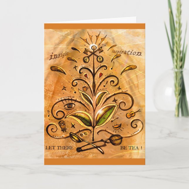 Tee-Grüße! Karte (Vorderseite)