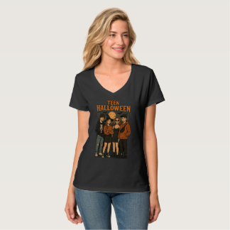 Tee Halloween Night Basic Long Sleeve T - Shirt