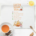 Tee im Aquarell Rezept - Küchen Handtücher<br><div class="desc">Schönes Wasserfarben Teerezept. Perfekt als Geschenk zum Muttertag,  Geburtstag,  Mitarbeitergeschenke und als Brautprämienspiel.</div>