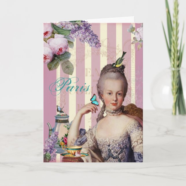 Tee im Petit Trianon – rosa Danke (Vorderseite)