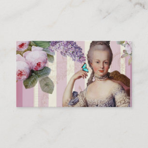 Tee im Petit Trianon – rosa Visitenkarte