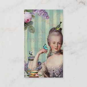 Tee im Petit Trianon Visitenkarte Telefonnummerkarte